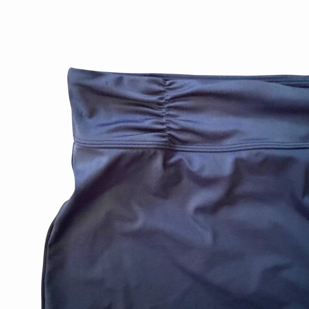 NEW Athleta High Neck Bra Cup Loop Tankini Top 40D/DD Navy Blue Skirt Swimsuit - Picture 10 of 16